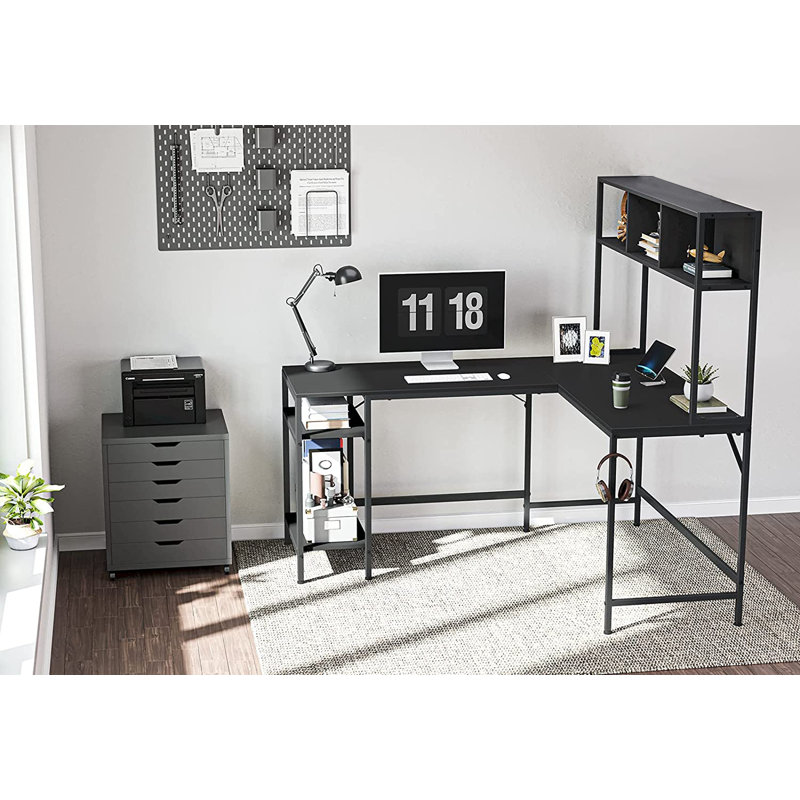 Inbox Zero Emarri 59.1'' Desk & Reviews Wayfair